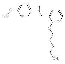 N-(4-Methoxyphenyl)-N-[2-(pentyloxy)benzyl]amine Structure
