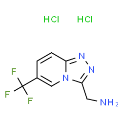 [6-(三氟甲基)[1,2,4]三唑并[4,3-a]吡啶-3-基]甲胺盐酸盐图片