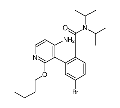 2-(4-AMINO-2-BUTOXYPYRIDIN-3-YL)-4-BROMO-N,N-DIISOPROPYLBENZAMIDE structure