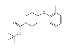 tert-butyl 4-(o-tolyloxy)piperidine-1-carboxylate结构式