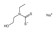 N-ethyl N-hydroxyethyl dithiocarbamate, sodium salt结构式