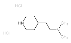 N,N-Dimethyl-2-(4-piperidinyl)-1-ethanamine dihydrochloride结构式