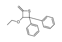 3-ethoxy-4-methylidene-2,2-diphenylthietane结构式