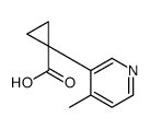 1-(4-methylpyridin-3-yl)cyclopropane-1-carboxylic acid Structure
