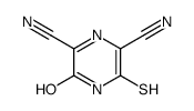 2-oxo-6-sulfanyl-1H-pyrazine-3,5-dicarbonitrile结构式