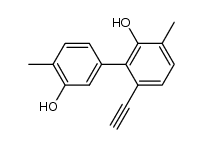 6-ethynyl-3,4'-dimethyl-biphenyl-2,3'-diol Structure