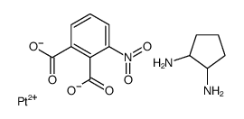 cyclopentane-1,2-diamine,3-nitrophthalate,platinum(2+) Structure
