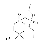 lithium (diethoxyphosphoryl)(5,5-dimethyl-2-oxido-1,3,2-dioxaphosphinan-2-yl)methanide Structure