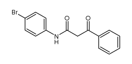 3-oxo-3-phenyl-propionic acid-(4-bromo-anilide) Structure