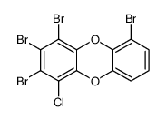 2,3,4,6-tetrabromo-1-chlorodibenzo-p-dioxin Structure