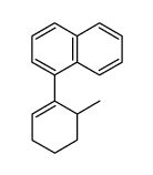 6-methyl-1-(1-naphthyl)cyclohex-1-ene结构式