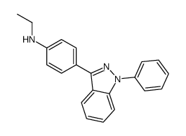 N-ethyl-4-(1-phenylindazol-3-yl)aniline结构式