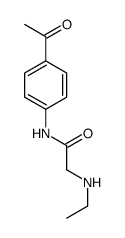 N-(4-acetylphenyl)-2-(ethylamino)acetamide结构式