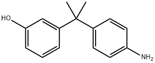 2-(4-Aminophenyl)-2-(3-hydroxyphenyl)propane结构式