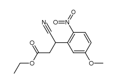 ethyl 3-cyano-3-(5-methoxy-2-nitrophenyl)propionate结构式