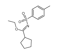 ethyl N-tosylcyclopentanecarbimidate Structure