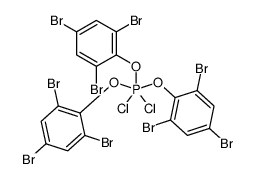 tris(2,4,6-tribromophenoxy)dichlorophosphorane Structure