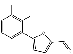 5-(2,3-Difluorophenyl)furan-2-carbaldehyde结构式