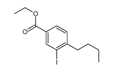 4-丁基-3-碘苯甲酸乙酯结构式