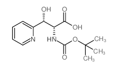 Boc-D-threo-3-(pyridin-2-yl)serine Structure