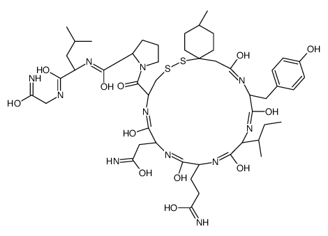 oxytocin, 1'-(1'-thio-4'-methylcyclohexane)acetic acid- Structure