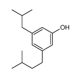 3-(3-methylbutyl)-5-(2-methylpropyl)phenol结构式
