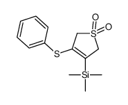 (1,1-dioxo-4-phenylsulfanyl-2,5-dihydrothiophen-3-yl)-trimethylsilane Structure