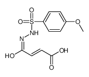 (E)-4-[2-(4-methoxyphenyl)sulfonylhydrazinyl]-4-oxobut-2-enoic acid结构式