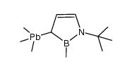 1-tert-butyl-2,3-dihydro-2-methyl-3-trimethylplumbyl-1,2-azaborole结构式