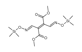 2,3-bis(trimethylsilyloximinomethyl)but-2E,Z-en-1,4-dicarboxylic acid dimethyl ester Structure
