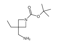 tert-butyl 3-(aminomethyl)-3-ethylazetidine-1-carboxylate structure