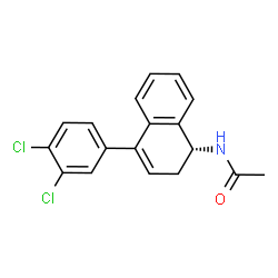 N-((R)-4-(3,4-dichlorophenyl)-1,2-dihydronaphthalen-1-yl)acetamide Structure