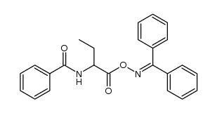 N-(1-(((diphenylmethylene)amino)oxy)-1-oxobutan-2-yl)benzamide结构式
