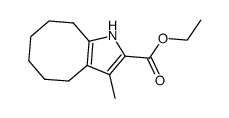 3-Methyl-4,5,6,7,8,9-hexahydro-1H-cycloocta[b]pyrrole-2-carboxylic acid ethyl ester Structure