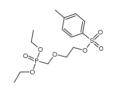 toluene-4-sulfonic acid 2-(diethoxy-phosphorylmethoxy)-ethylester Structure
