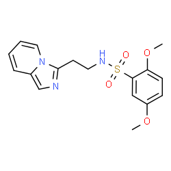 N-[2-(Imidazo[1,5-a]pyridin-3-yl)ethyl]-2,5-dimethoxybenzenesulfonamide结构式
