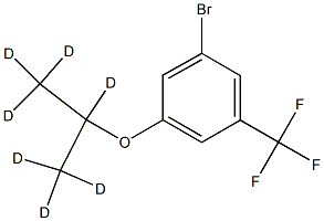 3-Trifluoromethyl-5-(iso-propoxy-d7)-bromobenzene结构式