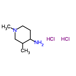 1,3-Dimethyl-4-piperidinamine dihydrochloride结构式