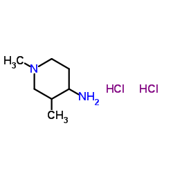 1,3-Dimethyl-4-piperidinamine dihydrochloride Structure