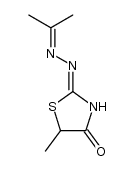 5-methyl-thiazolidine-2,4-dione-2-isopropylidenehydrazone Structure