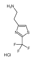 2-[2-(Trifluoromethyl)-1,3-thiazol-4-yl]ethanamine hydrochloride (1:1)结构式