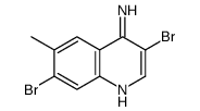 4-Amino-3,7-dibromo-6-methylquinoline结构式