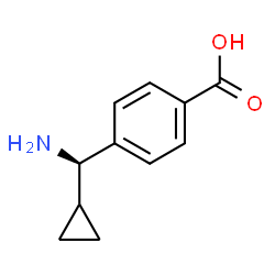 4-((1R)AMINOCYCLOPROPYLMETHYL)BENZOIC ACID结构式