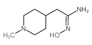 N'-hydroxy-2-(1-methylpiperidin-4-yl)ethanimidamide结构式