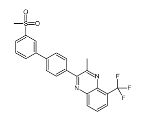 3-Methyl-2-[3'-(methylsulfonyl)-4-biphenylyl]-5-(trifluoromethyl) quinoxaline Structure