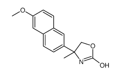(R)-4-(6-甲氧基萘-2-基)-4-甲基噁唑啉-2-酮结构式