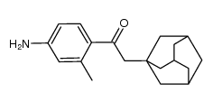 2-(adamantan-1-yl)-1-(4-amino-2-methylphenyl)ethanone结构式