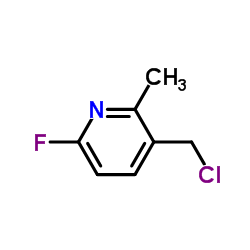 3-(Chloromethyl)-6-fluoro-2-methylpyridine structure