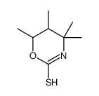 4,4,5,6-tetramethyl-1,3-oxazinane-2-thione Structure