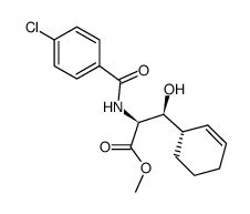 methyl (2S,3S)-2-(4-chlorobenzamido)-3-((S)-cyclohex-2-en-1-yl)-3-hydroxypropanoate结构式